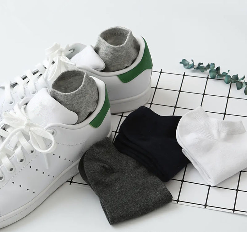 Arctic Wolf Men's Low Cut Ankle Socks, Black, Dark Grey, Light Grey & Navy Blue (Pack of 8 Pairs) - Adorable Me