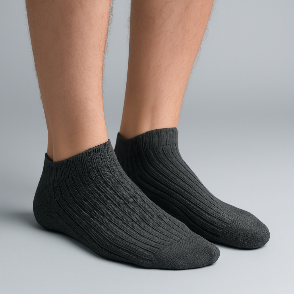Arctic Wolf Men's Ribbed Ankle Length Socks (Pack of 6, 8 & 12 Pairs)