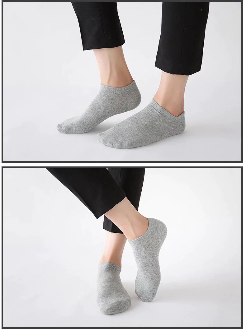 Arctic Wolf Men's Low Cut Ankle Socks, Black, Dark Grey, Light Grey & Navy Blue (Pack of 8 Pairs) - Adorable Me