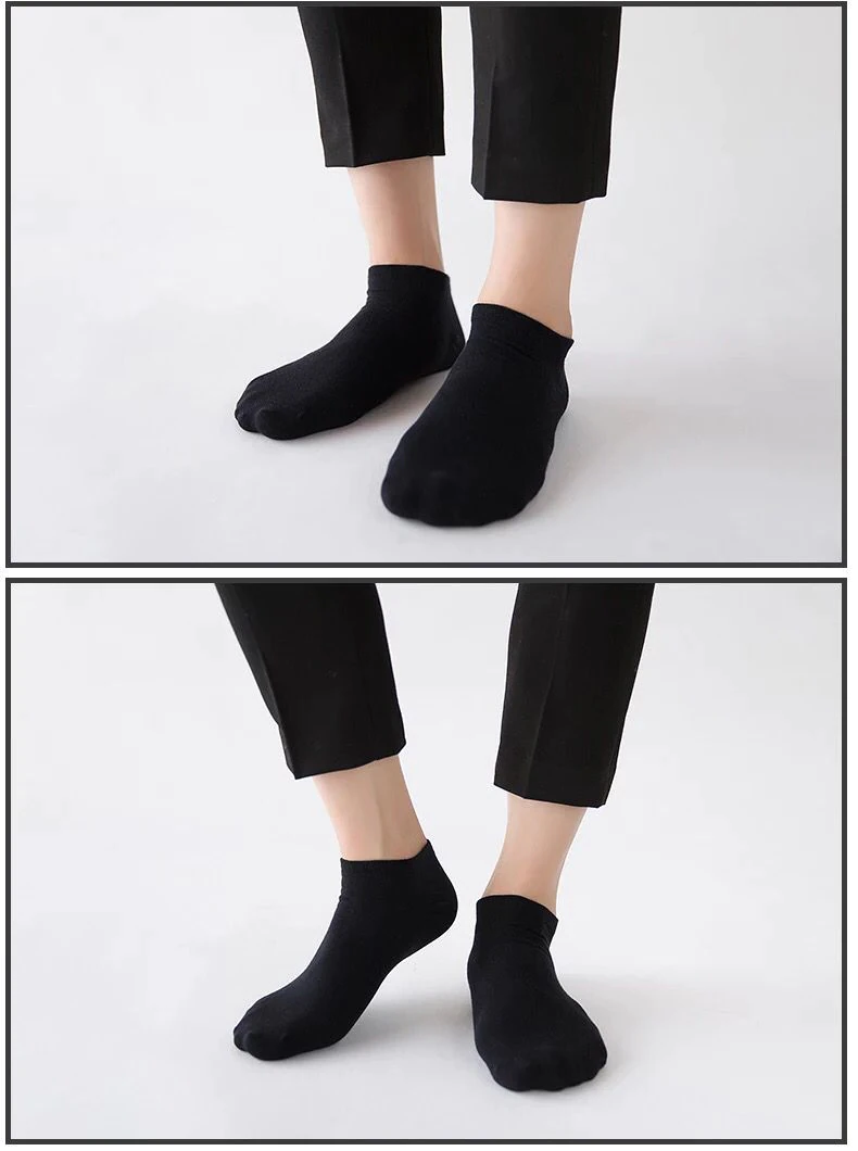 Arctic Wolf Men's Low Cut Ankle Socks, Black, Dark Grey, Light Grey & Navy Blue (Pack of 8 Pairs) - Adorable Me
