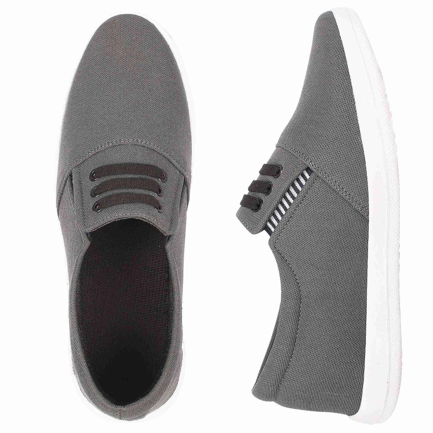 Men's Grey Lace-up Shoes - Adorable Me