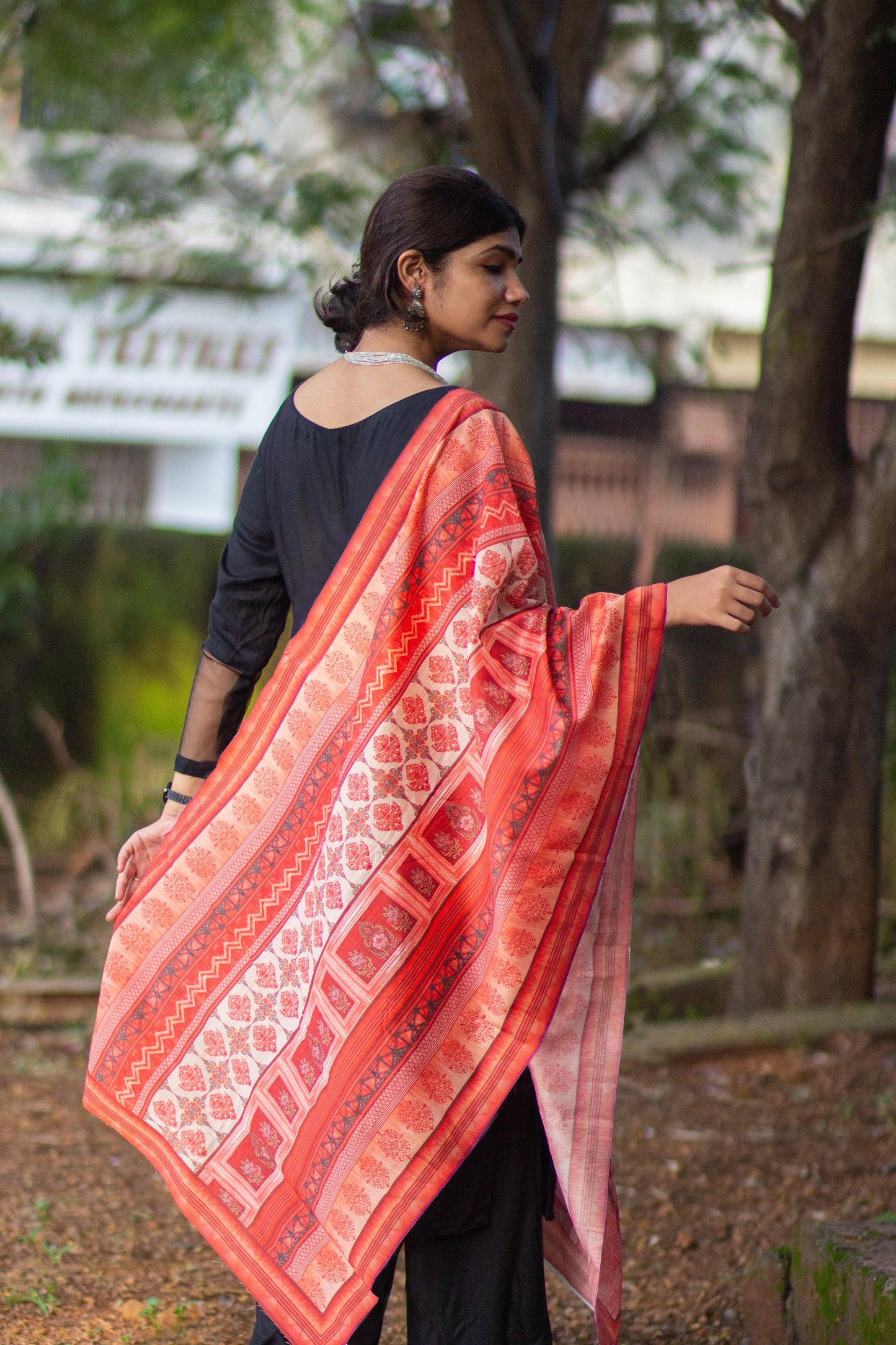Printed Chanderi Dupatta - Adorable Me