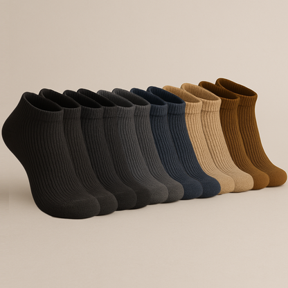 Arctic Wolf Men's Loafer Socks, Multi-Colored (Pack of 6 & 12 Pairs) - Free Size