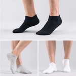 Load image into Gallery viewer, Arctic Wolf Men&#39;s Low Cut Ankle Socks, Black, Dark Grey, Light Grey &amp; Navy Blue (Pack of 8 Pairs) - Adorable Me
