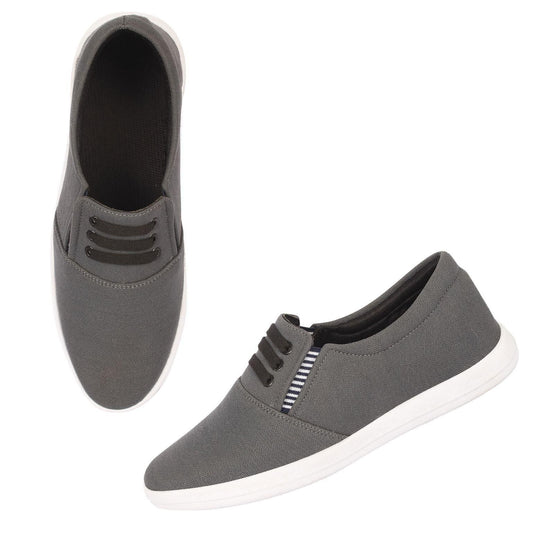 Men's Grey Lace-up Shoes - Adorable Me