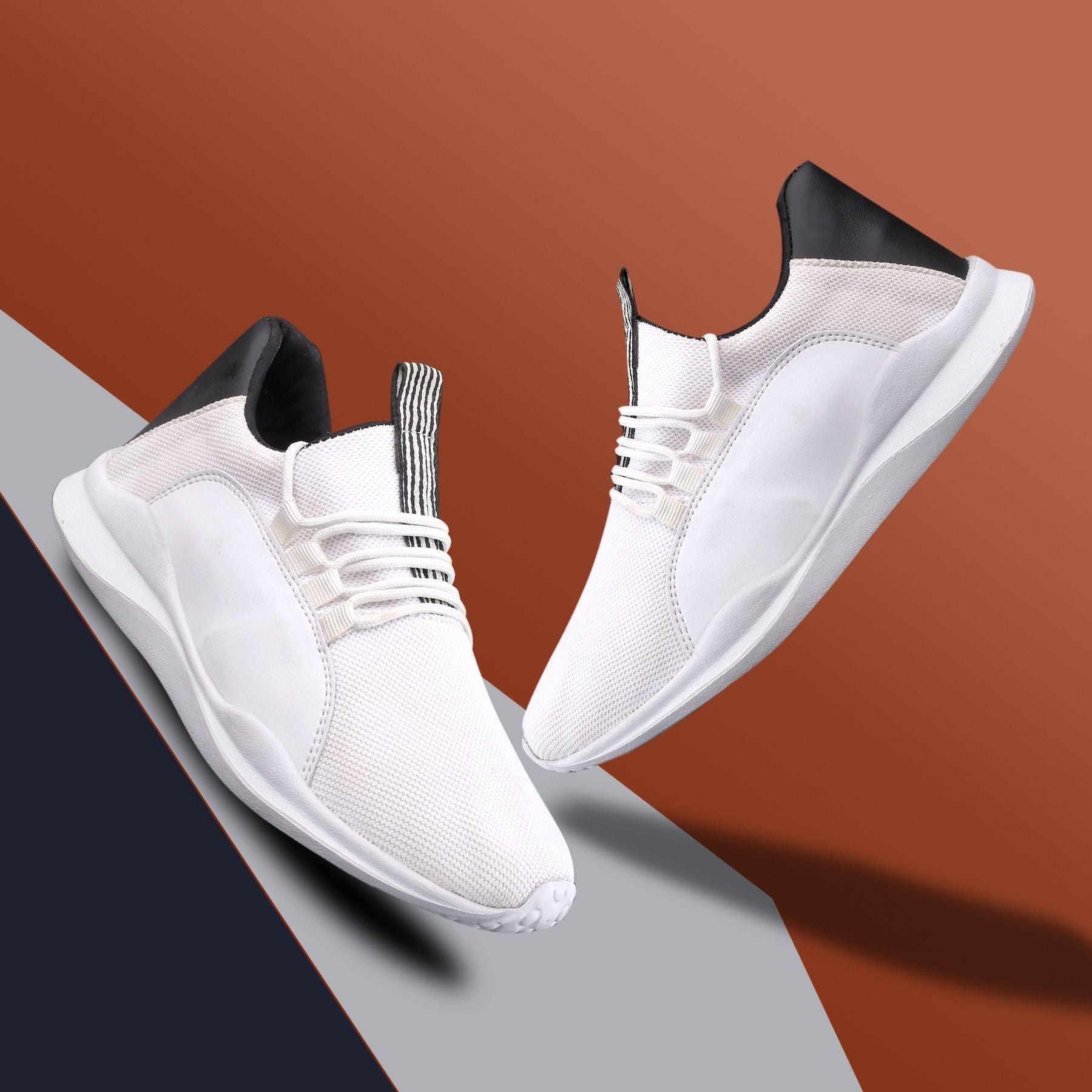 Men's White Casual Shoes - Adorable Me