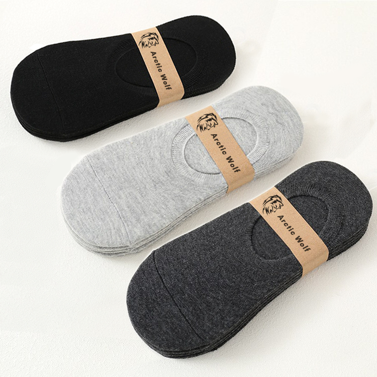 Arctic Wolf Men's Loafer Socks, Multi-Colored (Pack of 6 & 12 Pairs) - Black, Navy Blue, Dark Grey & Light Grey (Free Size) - Adorable Me