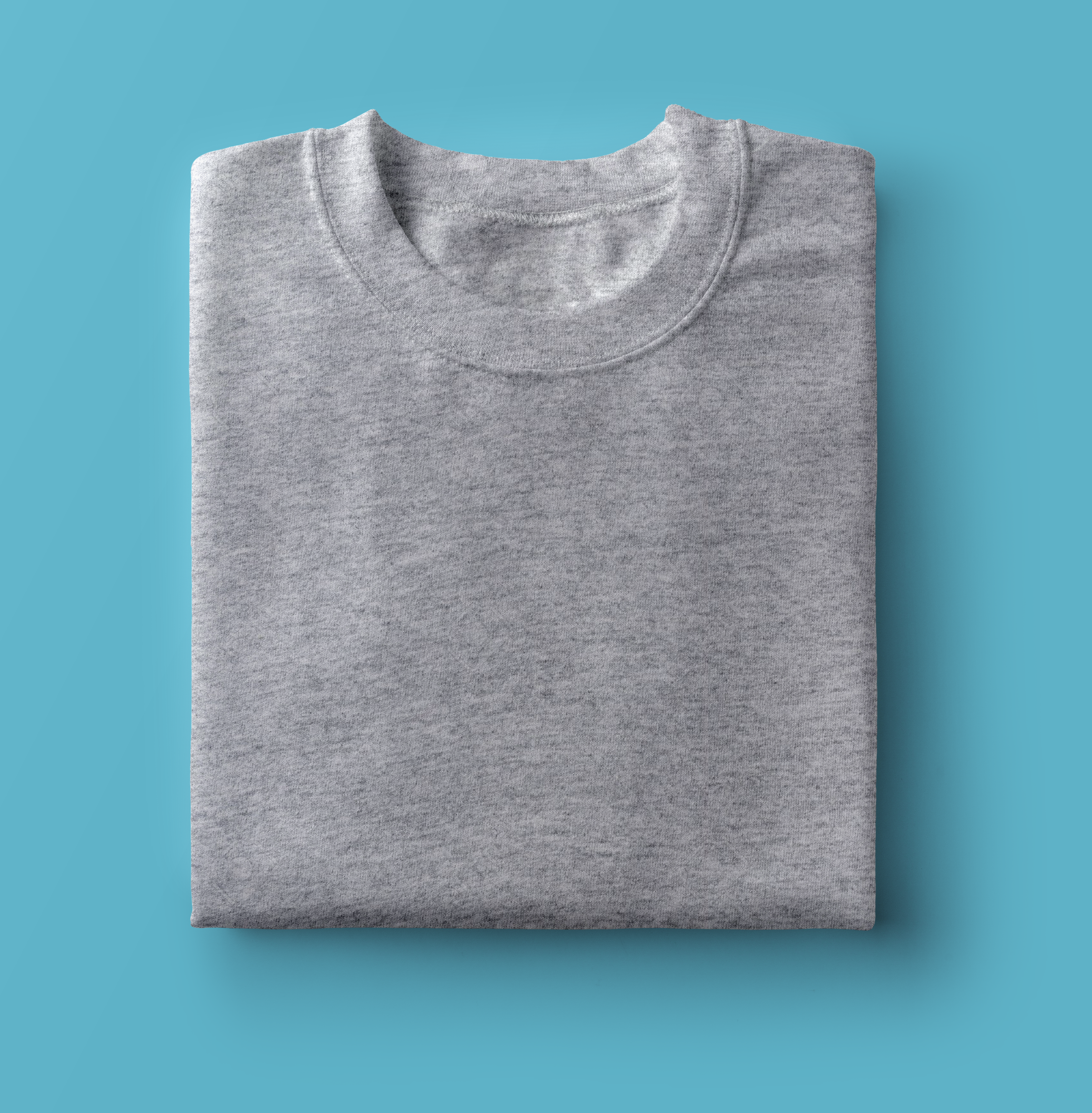 Men's Cotton Minimalist Half Sleeves T-shirt (Grey Heather) - Adorable Me