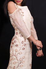 Load image into Gallery viewer, The Classy Onesie!-Embroidered Organza Slim Fit Dress.-Adorable Me
