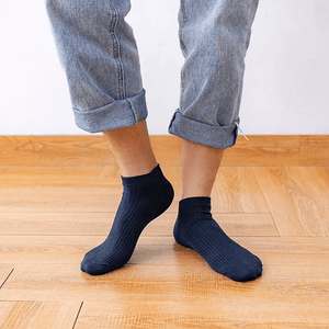 Arctic Wolf Men's Ankle Length Socks | Ribbed - Adorable Me